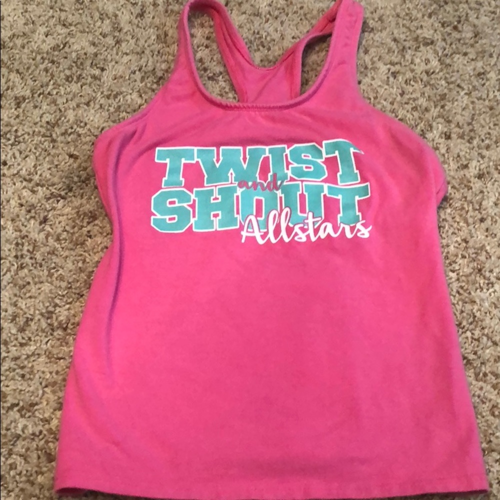 Pink Twist & Shout practice tank top adult medium